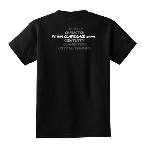 Where CONFIDENCE Grows HALFTONE Youth T-Shirt - White Imprint (KA-PC54Y-CONFB-W) image thumbnail
