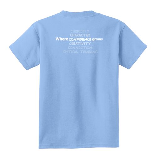 Where CONFIDENCE Grows HALFTONE Youth T-Shirt - White Imprint (KA-PC54Y-CONFB-W) image thumbnail