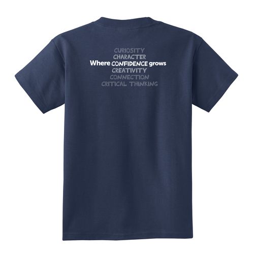 Where CONFIDENCE Grows HALFTONE Youth T-Shirt - White Imprint (KA-PC54Y-CONFB-W) image thumbnail