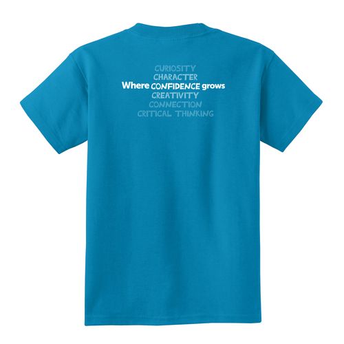 Where CONFIDENCE Grows HALFTONE Youth T-Shirt - White Imprint (KA-PC54Y-CONFB-W) image thumbnail
