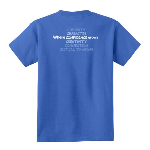 Where CONFIDENCE Grows HALFTONE Youth T-Shirt - White Imprint (KA-PC54Y-CONFB-W) image thumbnail