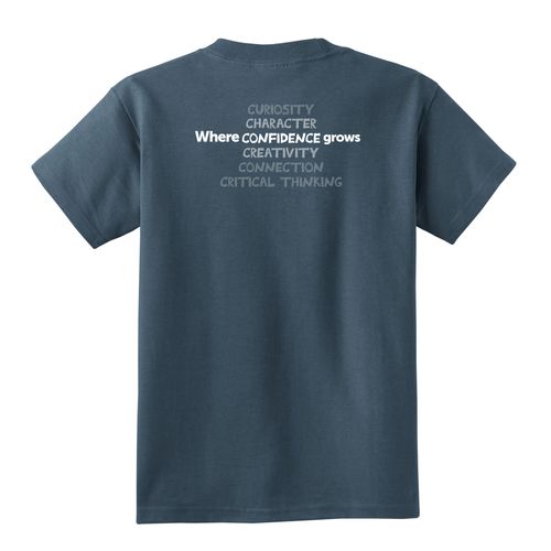 Where CONFIDENCE Grows HALFTONE Youth T-Shirt - White Imprint (KA-PC54Y-CONFB-W) image thumbnail