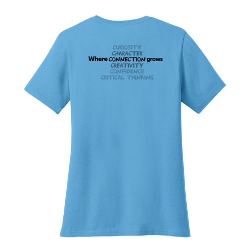 Where CONNECTION Grows HALFTONE Women's T-Shirt - Black Imprint (KA-LPC54-CONNB-B) image thumbnail