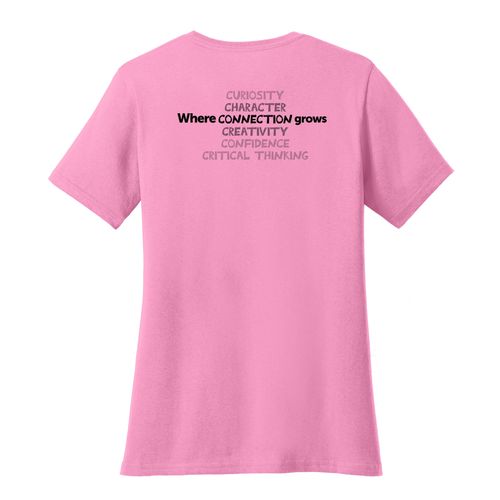Where CONNECTION Grows HALFTONE Women's T-Shirt - Black Imprint (KA-LPC54-CONNB-B) image thumbnail