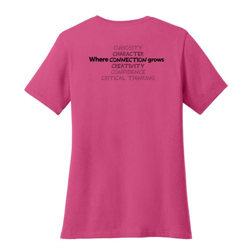 Where CONNECTION Grows HALFTONE Women's T-Shirt - Black Imprint (KA-LPC54-CONNB-B) image thumbnail