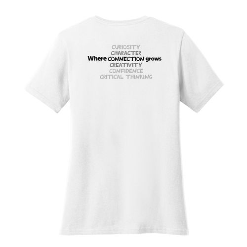 Where CONNECTION Grows HALFTONE Women's T-Shirt - Black Imprint (KA-LPC54-CONNB-B) image thumbnail
