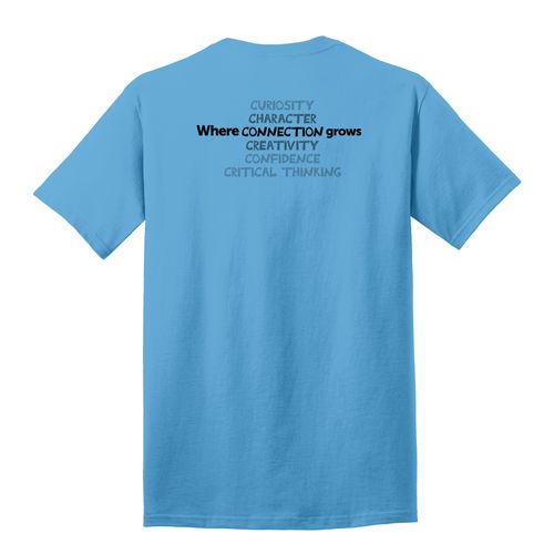 Where CONNECTION Grows HALFTONE Adult T-Shirt - Black Imprint (KA-PC54-CONNB-B) image thumbnail