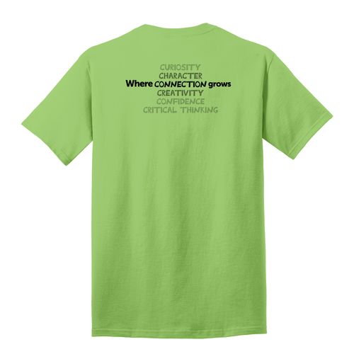Where CONNECTION Grows HALFTONE Adult T-Shirt - Black Imprint (KA-PC54-CONNB-B) image thumbnail