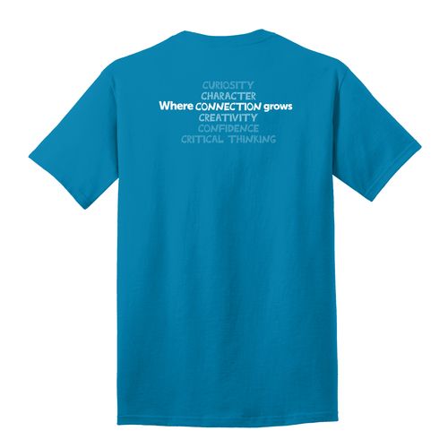 Where CONNECTION Grows HALFTONE Adult T-Shirt - White Imprint (KA-PC54-CONNB-W) image thumbnail