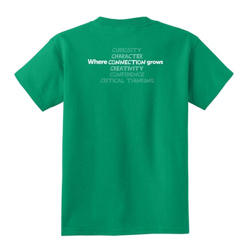 Where CONNECTION Grows HALFTONE Youth T-Shirt - White Imprint (KA-PC54Y-CONNB-W) image thumbnail