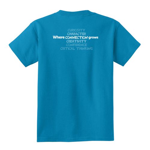 Where CONNECTION Grows HALFTONE Youth T-Shirt - White Imprint (KA-PC54Y-CONNB-W) image thumbnail