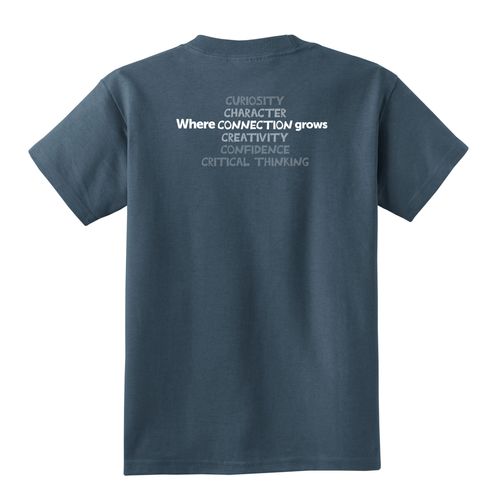 Where CONNECTION Grows HALFTONE Youth T-Shirt - White Imprint (KA-PC54Y-CONNB-W) image thumbnail