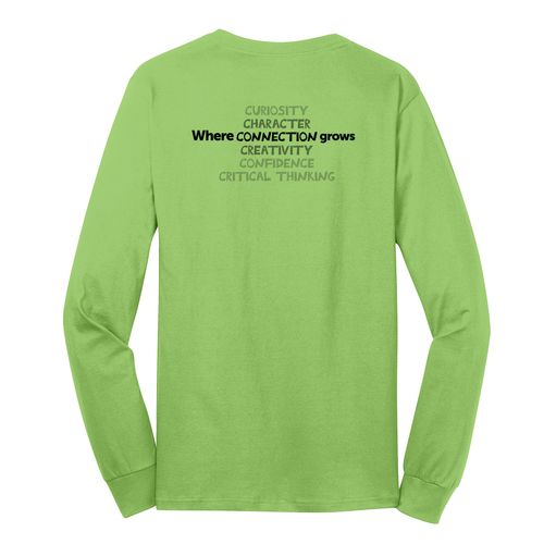 Where CONNECTION Grows HALFTONE Adult Long Sleeve T-Shirt - Black Imprint (KA-PC54LS-CONNB-B) image thumbnail