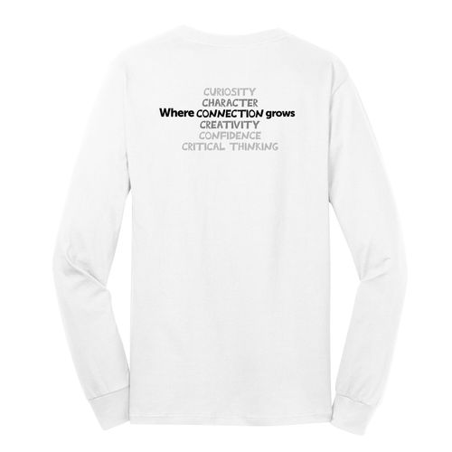 Where CONNECTION Grows HALFTONE Adult Long Sleeve T-Shirt - Black Imprint (KA-PC54LS-CONNB-B) image thumbnail