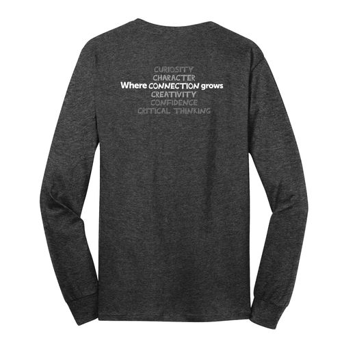 Where CONNECTION Grows HALFTONE Adult Long Sleeve T-Shirt - White Imprint (KA-PC54LS-CONNB-W) image thumbnail