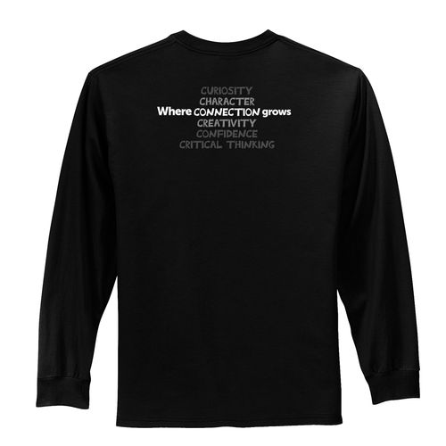 Where CONNECTION Grows HALFTONE Adult Long Sleeve T-Shirt - White Imprint (KA-PC54LS-CONNB-W) image thumbnail