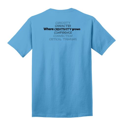 Where CREATIVITY Grows HALFTONE Adult T-Shirt - Black Imprint (KA-PC54-CREATB-B) image thumbnail