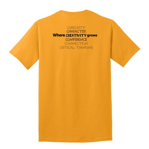 Where CREATIVITY Grows HALFTONE Adult T-Shirt - Black Imprint (KA-PC54-CREATB-B) image thumbnail