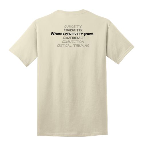 Where CREATIVITY Grows HALFTONE Adult T-Shirt - Black Imprint (KA-PC54-CREATB-B) image thumbnail