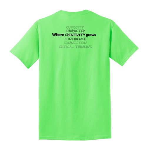 Where CREATIVITY Grows HALFTONE Adult T-Shirt - Black Imprint (KA-PC54-CREATB-B) image thumbnail
