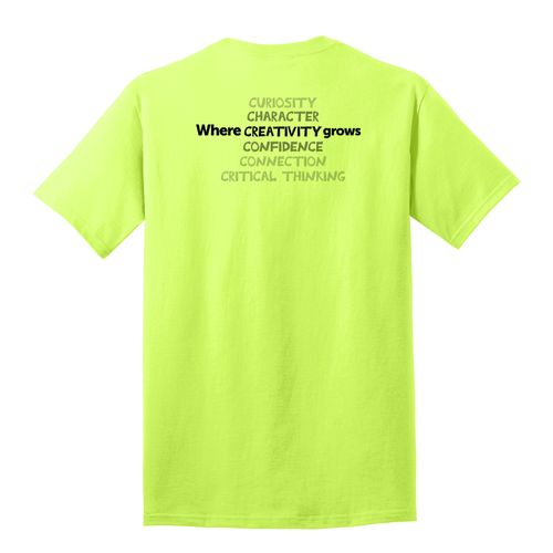 Where CREATIVITY Grows HALFTONE Adult T-Shirt - Black Imprint (KA-PC54-CREATB-B) image thumbnail
