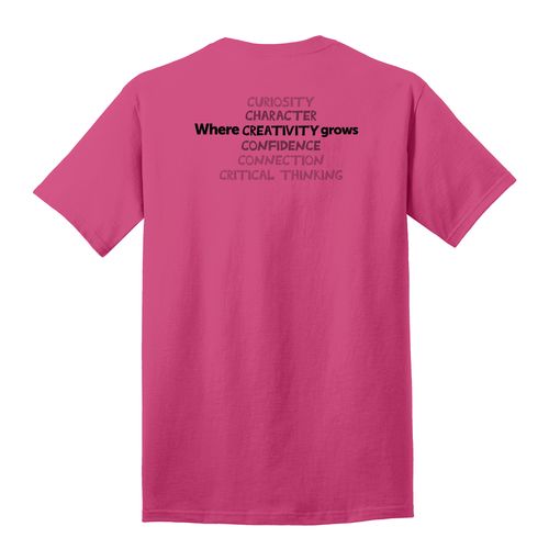 Where CREATIVITY Grows HALFTONE Adult T-Shirt - Black Imprint (KA-PC54-CREATB-B) image thumbnail