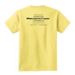 Image of Where CREATIVITY Grows HALFTONE Youth T-Shirt - Black Imprint (KA-PC54Y-CREATB-B)