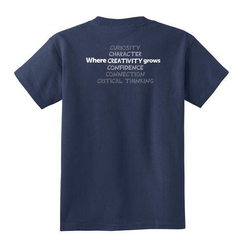 Where CREATIVITY Grows HALFTONE Youth T-Shirt - White Imprint (KA-PC54Y-CREATB-W) image thumbnail