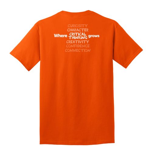 Where CRITICAL THINKING Grows HALFTONE Adult T-Shirt - White Imprint (KA-PC54-CRITB-W) image thumbnail