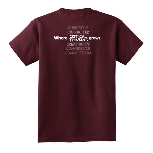 Where CRITICAL THINKING Grows HALFTONE Youth T-Shirt - White Imprint (KA-PC54Y-CRITB-W) image thumbnail