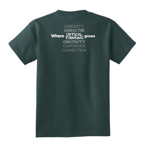 Where CRITICAL THINKING Grows HALFTONE Youth T-Shirt - White Imprint (KA-PC54Y-CRITB-W) image thumbnail
