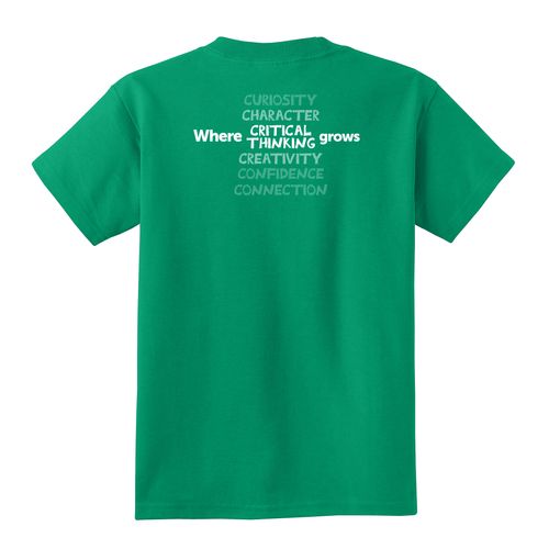 Where CRITICAL THINKING Grows HALFTONE Youth T-Shirt - White Imprint (KA-PC54Y-CRITB-W) image thumbnail