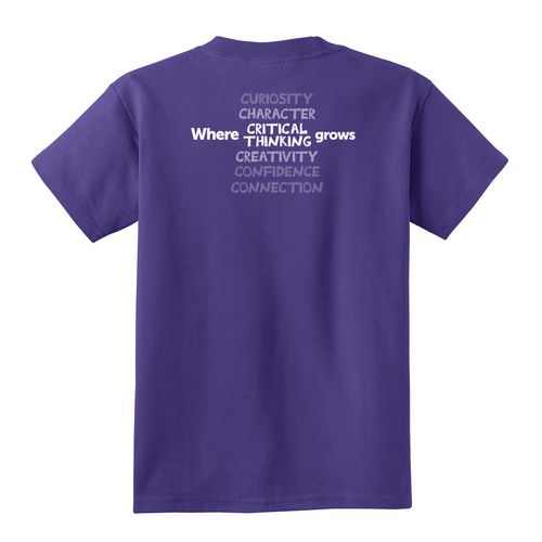 Where CRITICAL THINKING Grows HALFTONE Youth T-Shirt - White Imprint (KA-PC54Y-CRITB-W) image thumbnail