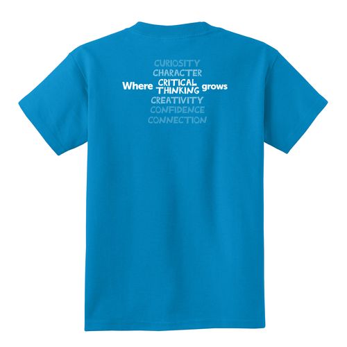 Where CRITICAL THINKING Grows HALFTONE Youth T-Shirt - White Imprint (KA-PC54Y-CRITB-W) image thumbnail