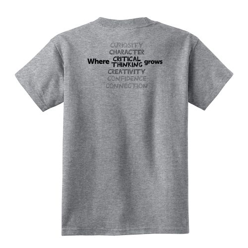 Where CRITICAL THINKING Grows HALFTONE Youth T-Shirt - Black Imprint (KA-PC54Y-CRITB-B) image thumbnail