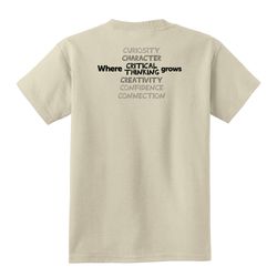 Image of Where CRITICAL THINKING Grows HALFTONE Youth T-Shirt - Black Imprint (KA-PC54Y-CRITB-B)