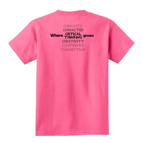 Where CRITICAL THINKING Grows HALFTONE Youth T-Shirt - Black Imprint (KA-PC54Y-CRITB-B) image thumbnail