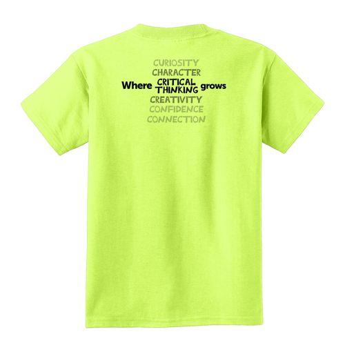Where CRITICAL THINKING Grows HALFTONE Youth T-Shirt - Black Imprint (KA-PC54Y-CRITB-B) image thumbnail