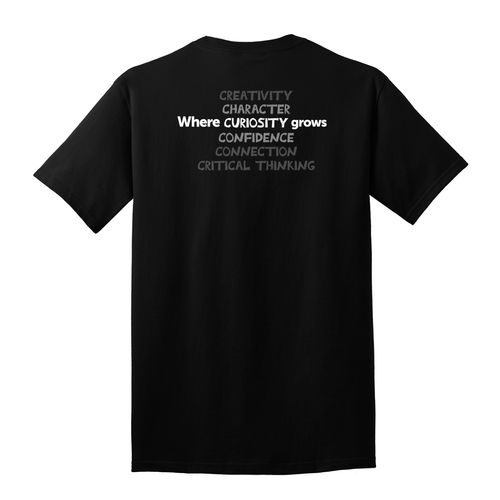 Where CURIOSITY Grows HALFTONE Adult T-Shirt - White Imprint (KA-PC54-CURIB-W) image thumbnail