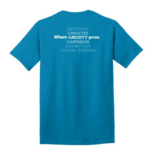 Where CURIOSITY Grows HALFTONE Adult T-Shirt - White Imprint (KA-PC54-CURIB-W) image thumbnail