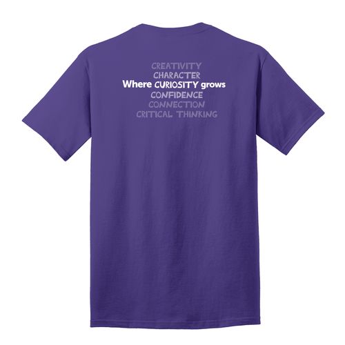 Where CURIOSITY Grows HALFTONE Adult T-Shirt - White Imprint (KA-PC54-CURIB-W) image thumbnail