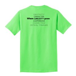 Image of Where CURIOSITY Grows HALFTONE Adult T-Shirt - Black Imprint (KA-PC54-CURIB-B)