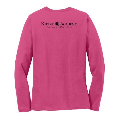 Where CONNECTION Grows EMOJI Women's Long Sleeve T-Shirt - Black Imprint (KA-LPC54LS-CONNF-B) image thumbnail
