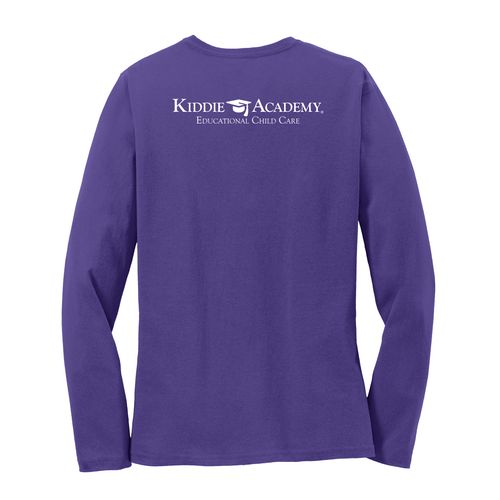 Where CONNECTION Grows EMOJI Women's Long Sleeve T-Shirt - White Imprint (KA-LPC54LS-CONNF-W) image thumbnail