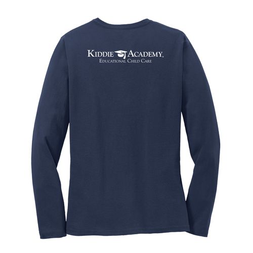 Where CONNECTION Grows EMOJI Women's Long Sleeve T-Shirt - White Imprint (KA-LPC54LS-CONNF-W) image thumbnail