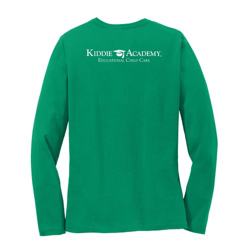 Where CONNECTION Grows EMOJI Women's Long Sleeve T-Shirt - White Imprint (KA-LPC54LS-CONNF-W) image thumbnail