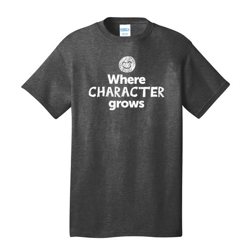 Where CHARACTER Grows EMOJI Adult T-Shirt - White Imprint (KA-PC54-CHARF-W) image thumbnail