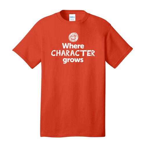 Where CHARACTER Grows EMOJI Adult T-Shirt - White Imprint (KA-PC54-CHARF-W) image thumbnail