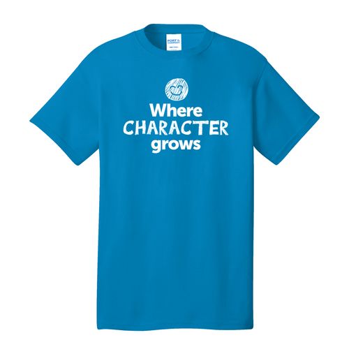 Where CHARACTER Grows EMOJI Adult T-Shirt - White Imprint (KA-PC54-CHARF-W) image thumbnail