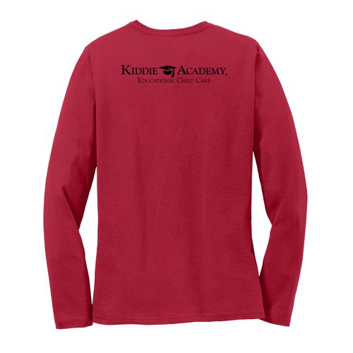 Where CONFIDENCE Grows EMOJI Women's Long Sleeve T-Shirt - Black Imprint (KA-LPC54LS-CONFF-B) image thumbnail
